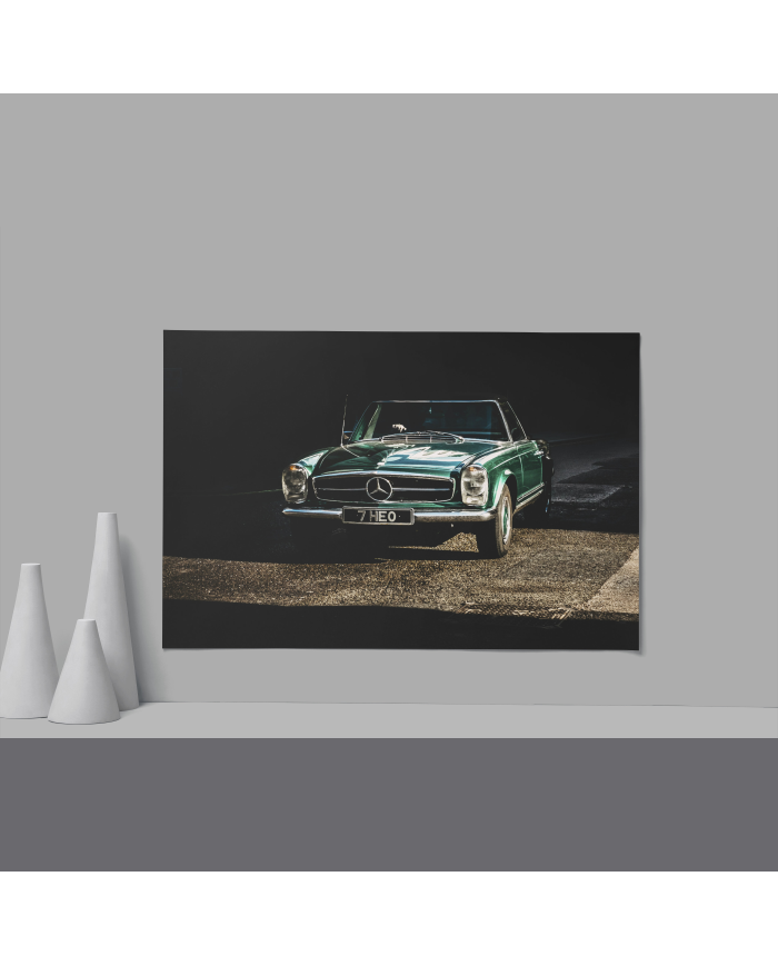 Cadre Mercedes Vintage Verte