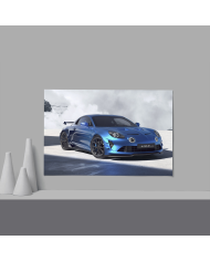 Cadre Alpine A110 Bleu Fond Fumée