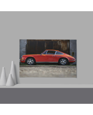 Cadre Porsche Vintage Orange