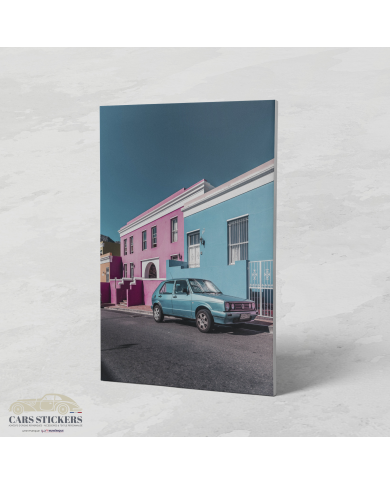 Cadre Volkswagen Golf Bleue