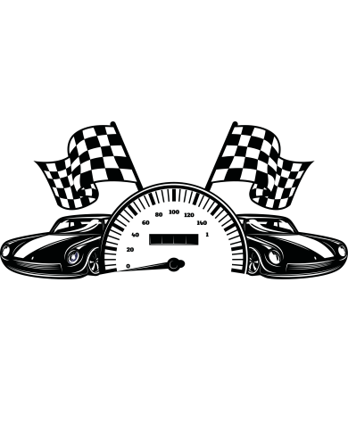 Sweat Jaune - Black & White Racing