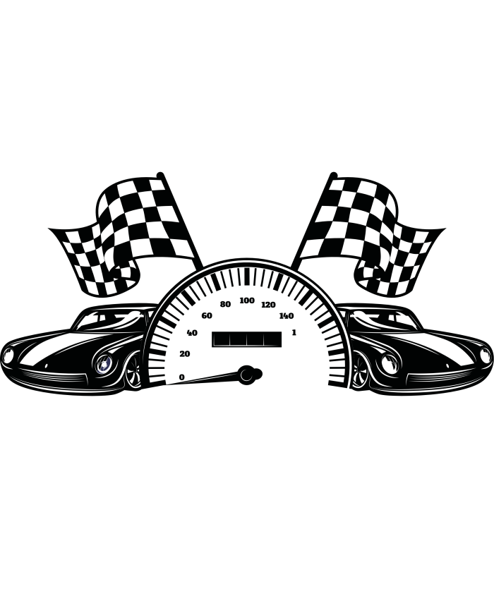 Sweat Jaune - Black & White Racing