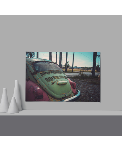 Cadre WK Coccinelle Rouge & Vert Rouillée