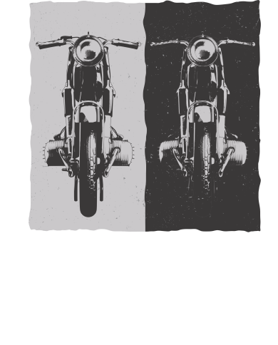 Sweat à capuche Rouge avec motif de moto en noir & blanc pour afficher ta passion pour les bécanes !