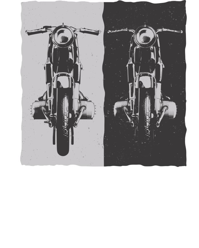 Sweat à capuche Rouge avec motif de moto en noir & blanc pour afficher ta passion pour les bécanes !