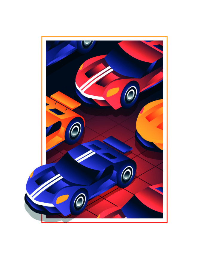 T-shirt blanc à col rond - Sortir du cadre