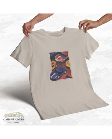 T-shirt beige à col rond - Sortez du cadre !