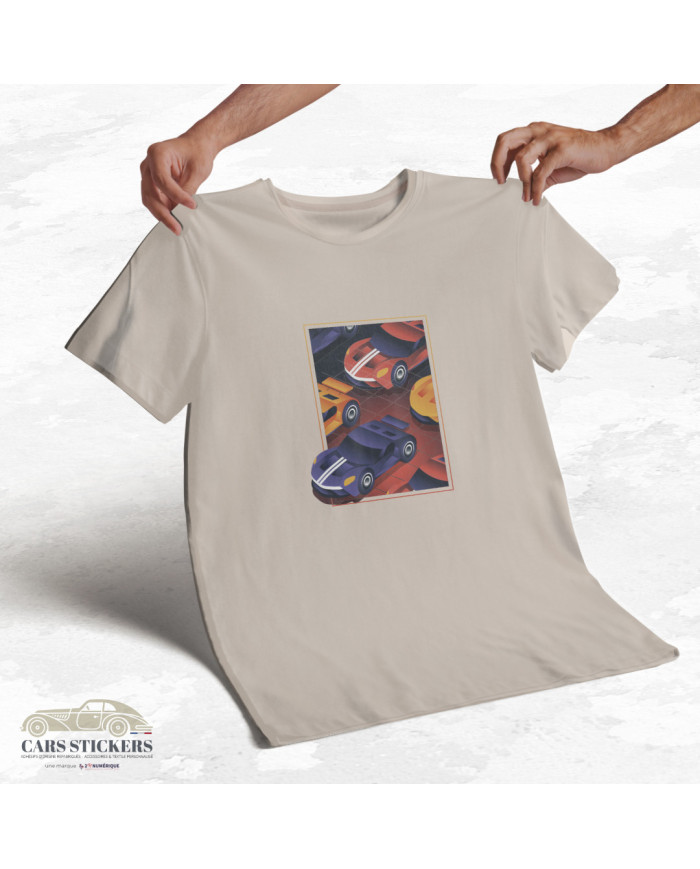 T-shirt beige à col rond - Sortez du cadre !