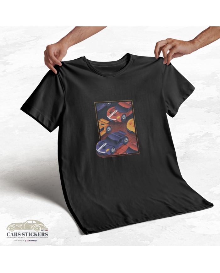 T-shirt noir à col rond - Sortir du cadre