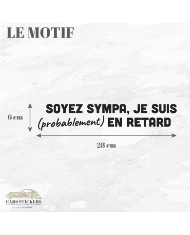 Sticker "Soyez sympa"