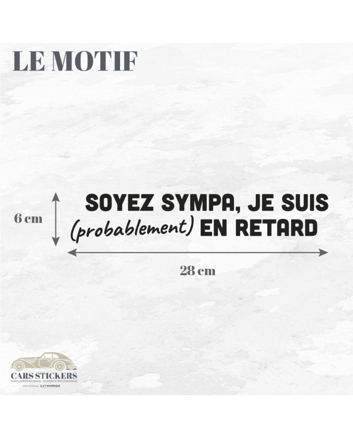 Sticker "Soyez sympa"