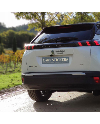 Sticker "Weird Girl on board"