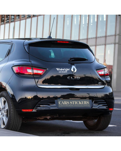 Sticker "Weird Girl on board"