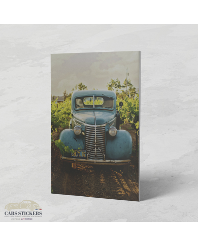 Cadre Chevrolet Vintage Bleu