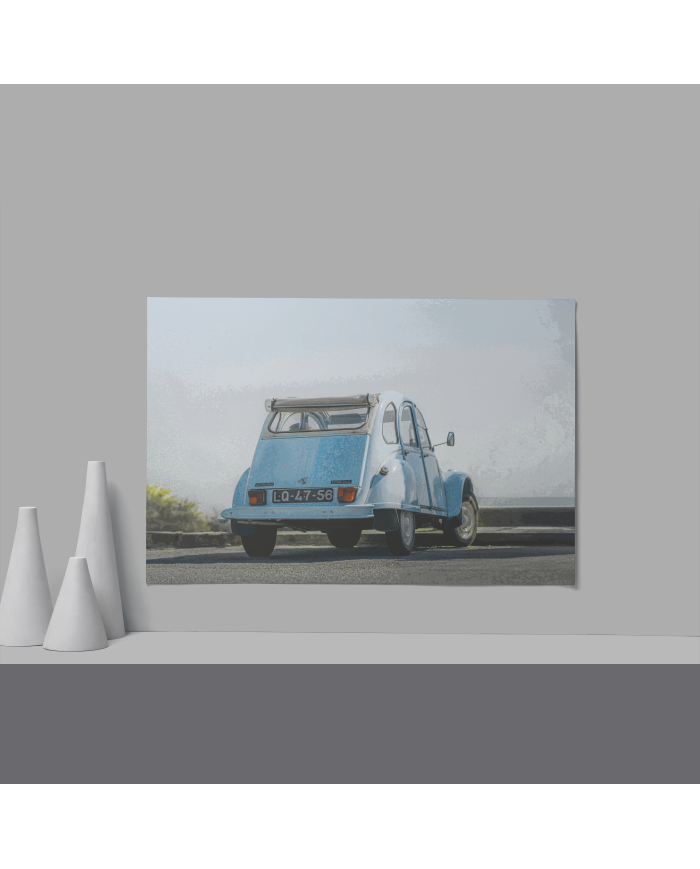 Cadre Citroën 2CV Bleu