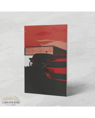 Cadre DODGE CHARGER - Rouge & Noir