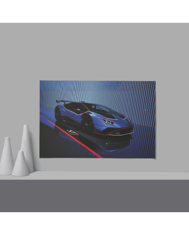 Cadre Lamborghini Huracan Bleu