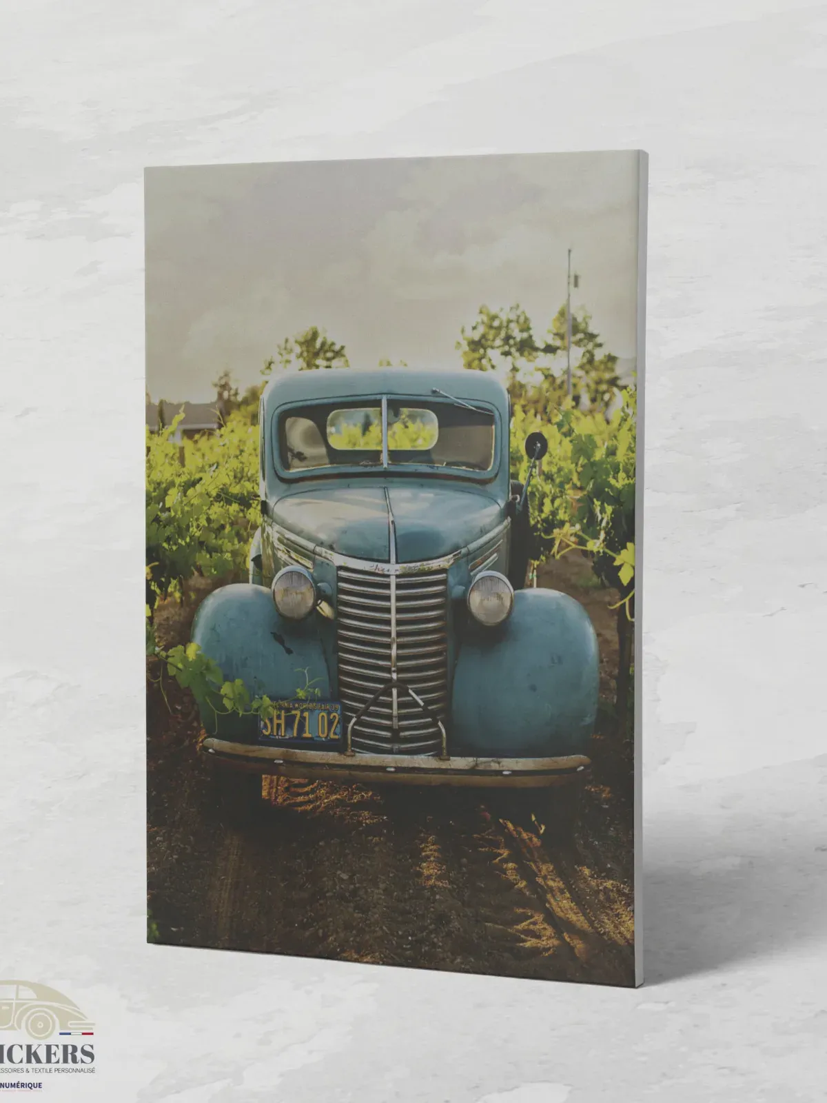 Cadre Chevrolet Vintage Bleu