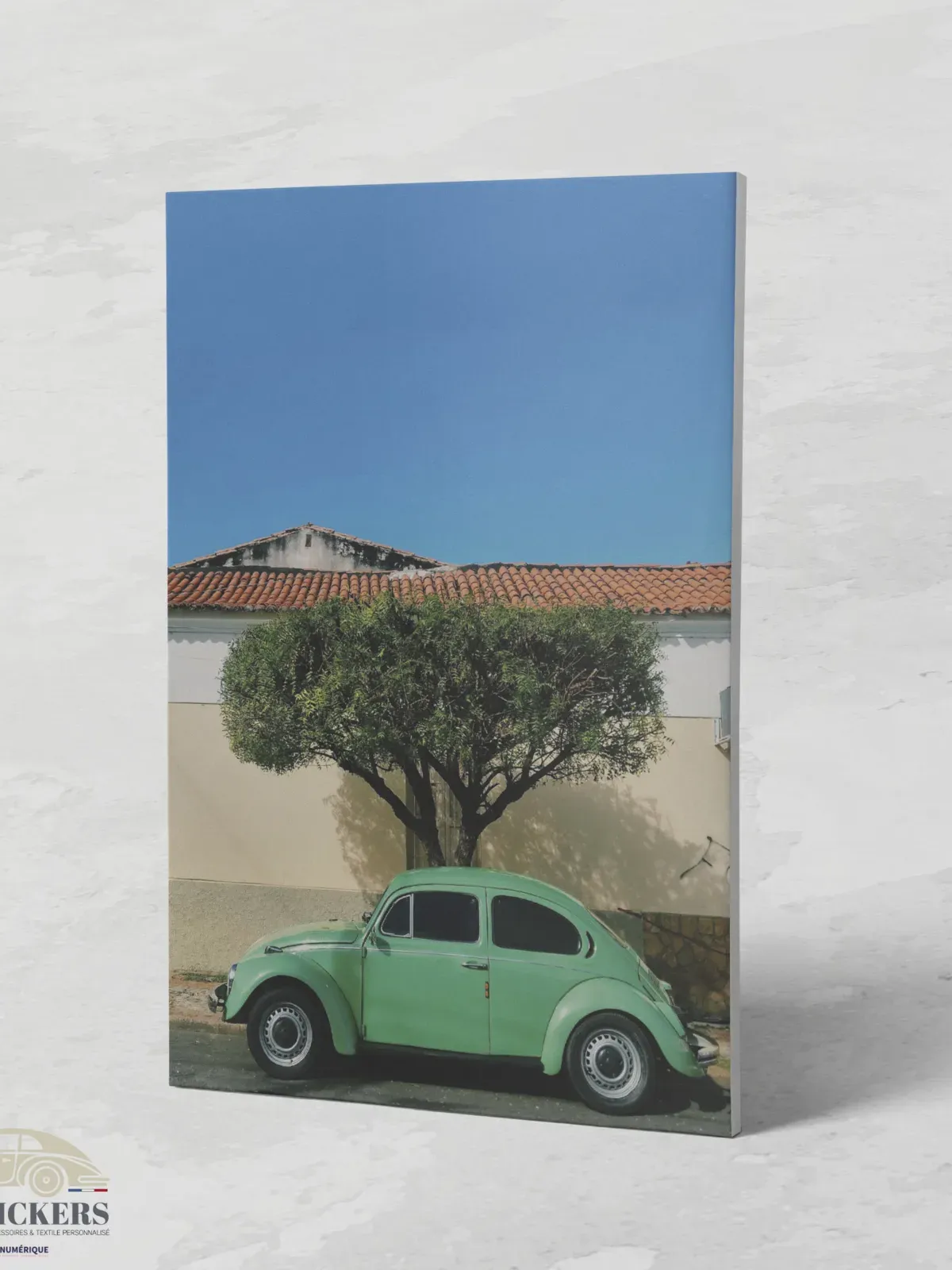 Cadre Coccinelle Volkswagen Verte