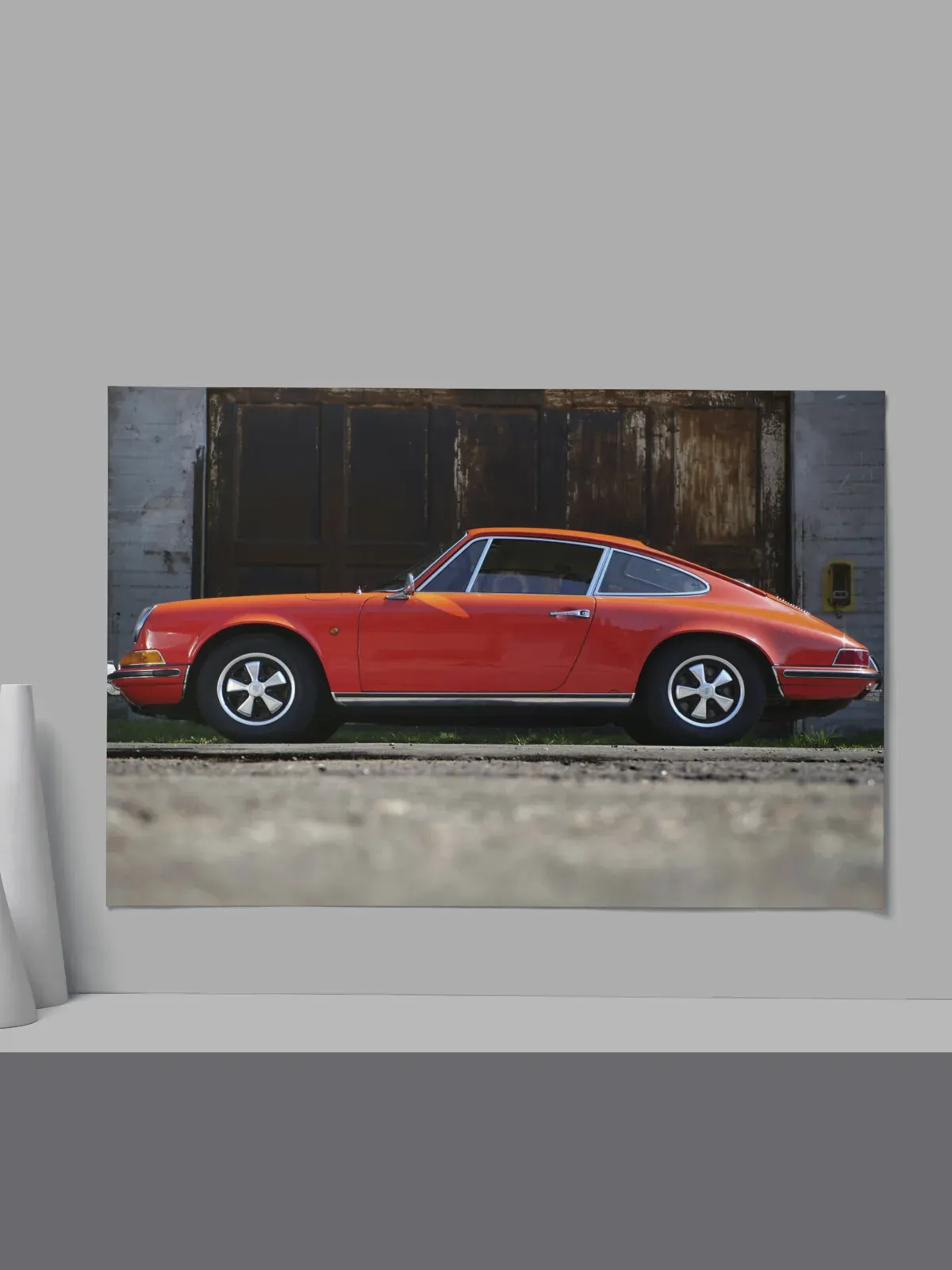 Cadre Porsche Vintage Orange