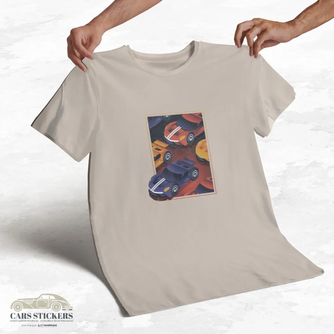 T-shirt beige à col rond - Sortez du cadre !