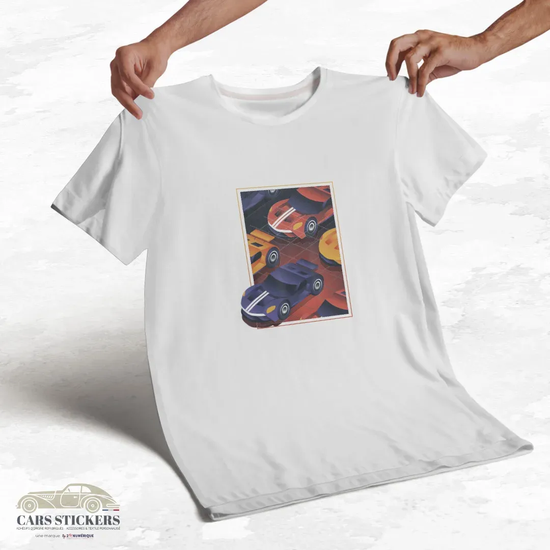 T-shirt blanc à col rond - Sortir du cadre