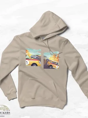 Sweat Beige - Course de voitures pop