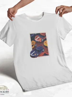 T-shirt blanc à col rond - Sortir du cadre