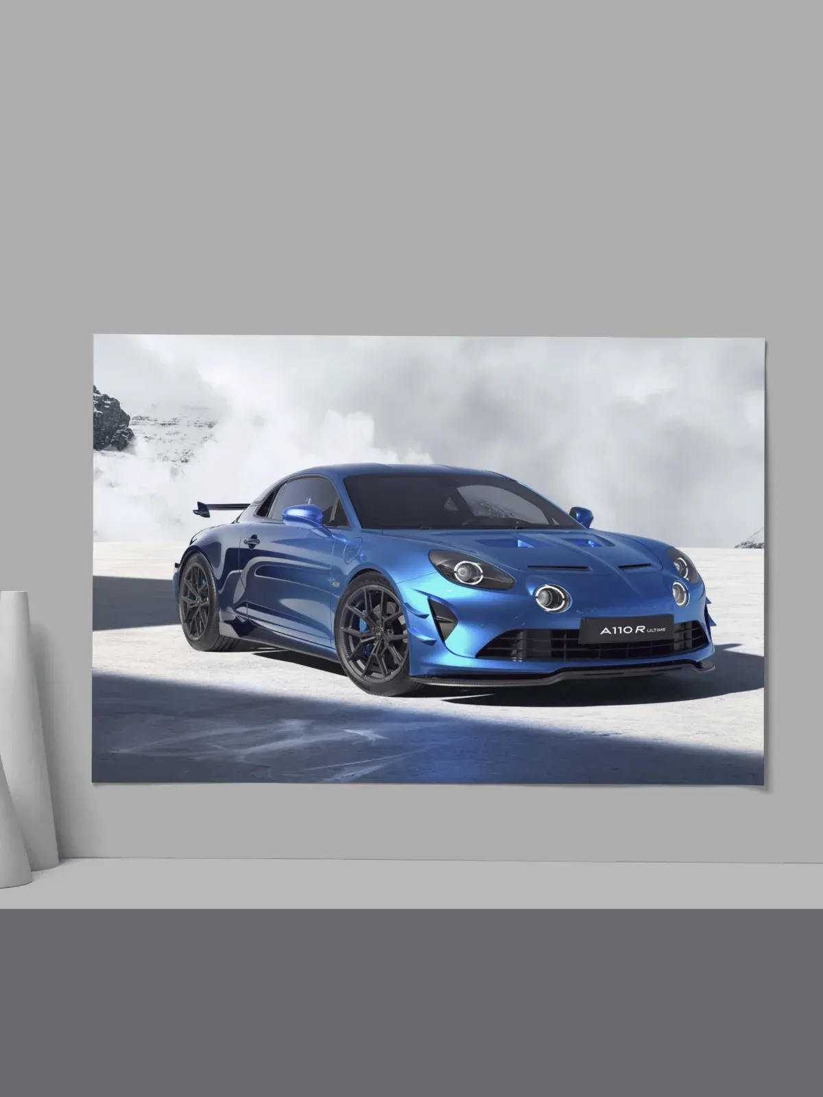 Cadre Alpine A110 Bleu Fond Fumée