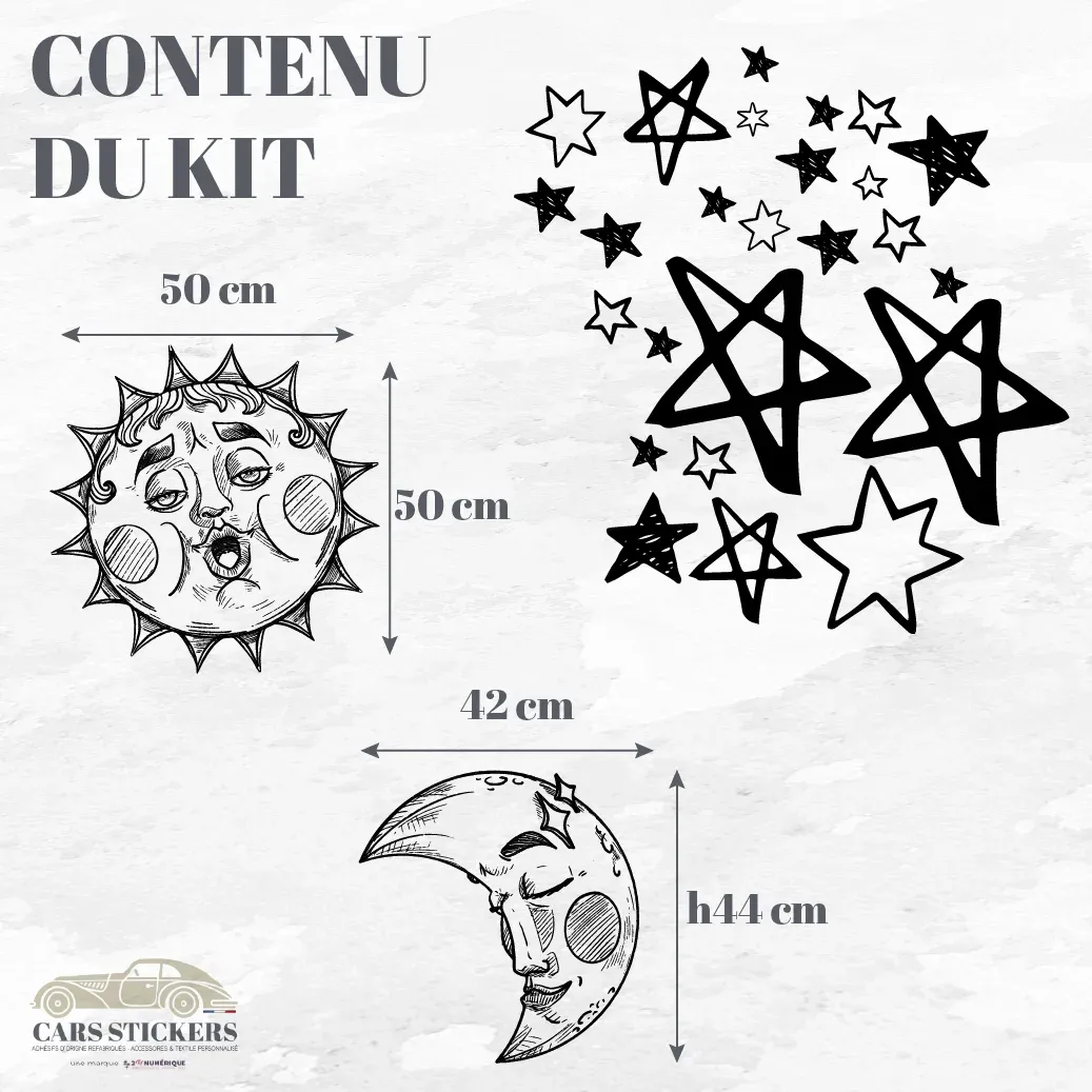 Kit Déco "LUNE & SOLEIL"