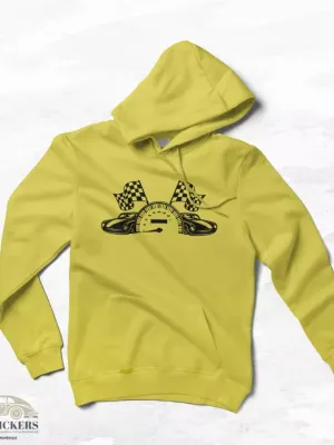 Sweat Jaune - Black & White Racing