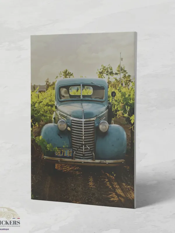 Cadre Chevrolet Vintage Bleu