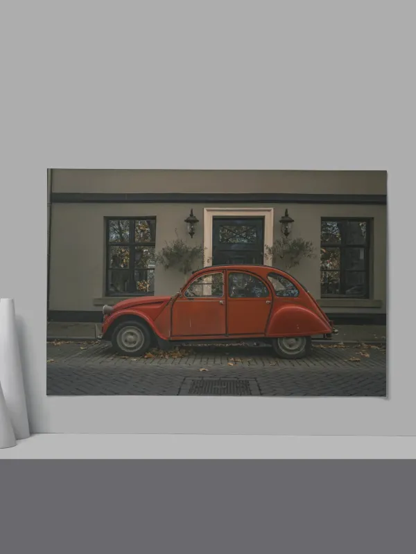 Cadre Citroën 2CV Rouge