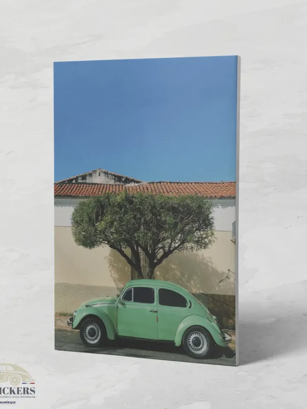 Cadre Coccinelle Volkswagen Verte