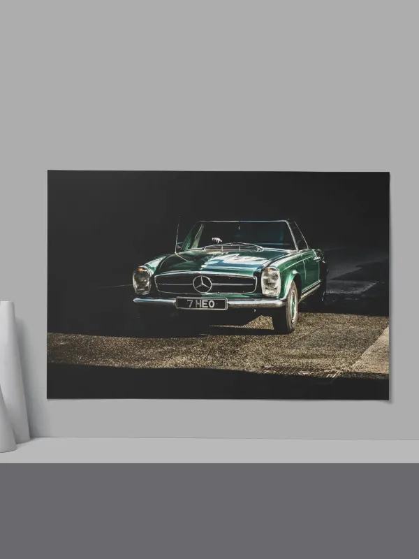 Cadre Mercedes Vintage Verte