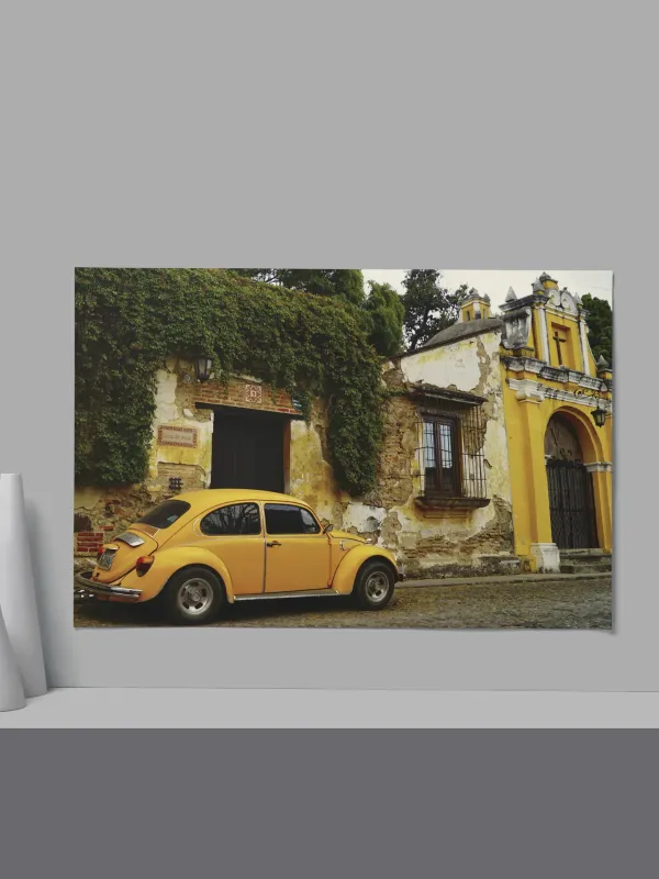 Cadre Volkswagen Coccinelle Jaune