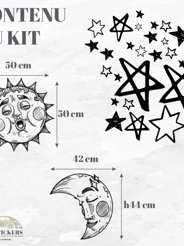 Kit Déco "LUNE & SOLEIL"