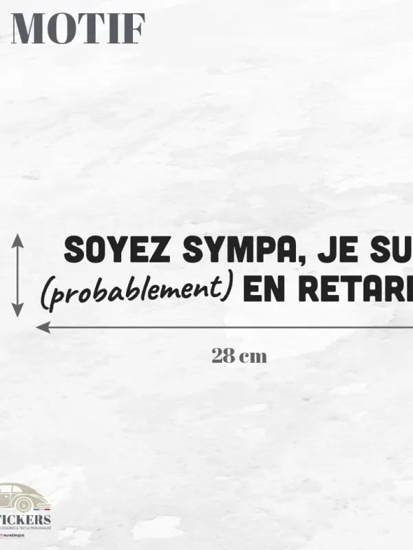 Sticker "Soyez sympa"