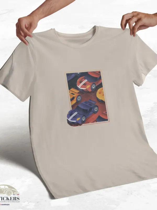 T-shirt beige à col rond - Sortez du cadre !